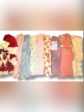 18M Mixed KidsApparel/Assorted Brands /Colors- Pink, Purple, Red, Cream, Blue